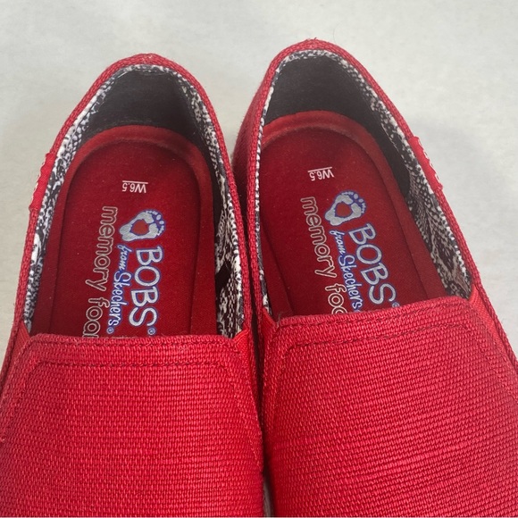 Skecher Women's BOBS Flexpadrille 3.0-Dark Horse Flats Shoe 113091; RED Size 6.5 - Picture 11 of 16